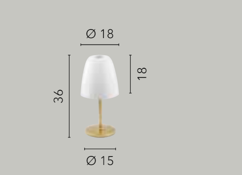 Lume in vetro bianco struttura in metallo oro satinato 1XE14 non incl. D.18cm ARES Lume in vetro bianco struttura in metallo oro satinato 1XE14 non incl. D.18cm ARES